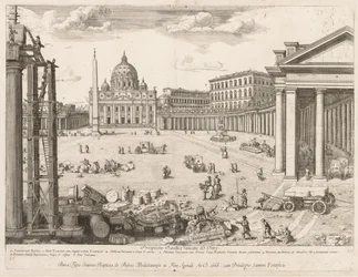 St. Peters Basilika aus Prospectus Locurum Urbis Romae Insignium, 1666