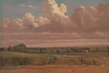 Landschaft mit Weizenfeld, ca. 1850er Jahre