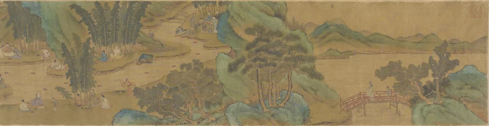 Versammlung im Orchideenpavillon