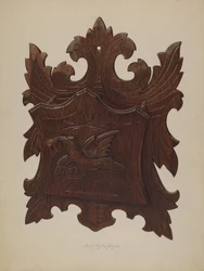 Wandregal für Zeitungen, 1939