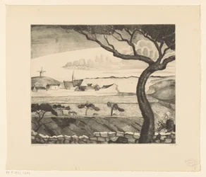Küstenlandschaft mit Landstraße