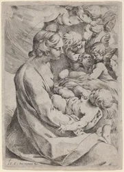 Madonna mit Kind und Engeln
