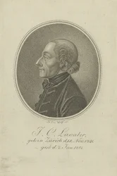 Porträt des Dichters und Physiognomen Johann Kaspar Lavater 1741-1801, um 1810