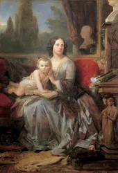 Maria Brignole-Sale, Herzogin von Galliera, mit ihrem Sohn Filippo