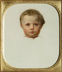Porträt von Philipp la Renotiere von Ferrary (oder Filippo oder Philippe Ferrari) (1850-1917), Sohn von Raffaele de Ferrari und Maria de Brignole-Sale (Brignole Sale), Herzog und Herzogin von Galliera. Gemälde von Leon Cogniet (1794-1880) um 1853 Galleria 