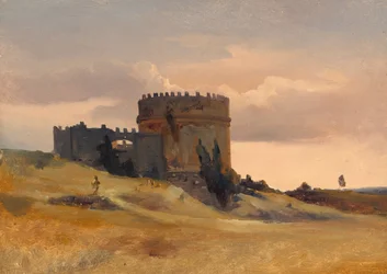 Das Grab von Caecilia Metella, ca. 1830