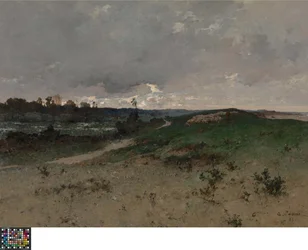 Landschaft in der Nähe von Saint-Jean-le-Thomas (Normandie)