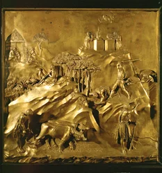 Adams Arbeiten nach dem Sündenfall, Kain erschlägt Abel