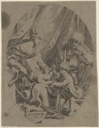 Maria mit dem Christuskind, dem jungen Johannes dem Täufer und Elisabeth