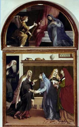 Die Verkündigung. Teil des Altars der Heimsuchung