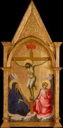 Der gekreuzigte Christus zwischen der Jungfrau und dem heiligen Johannes dem Evangelisten, ca. 1406