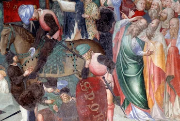 Die Kreuzigung (Detail der Soldaten)