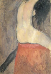 Nackte Figur von hinten, ca. 1910-12