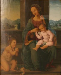 Madonna mit Kind und dem kleinen Johannes dem Täufer