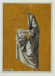 Studie der Draperie für die Figur des heiligen Bartholomäus