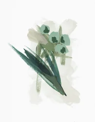 Abstrakte grüne Blumen