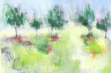 Träumerische grüne Landschaft