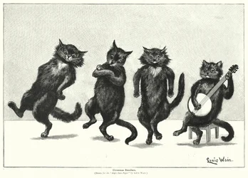 Tanzende Katzen