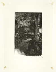 Boulevard Montmartre, Abend, Platte fünfzehn aus Le Long de la Seine et des Boulevards