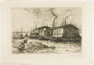 Alte Wäscheboote in Grenelle