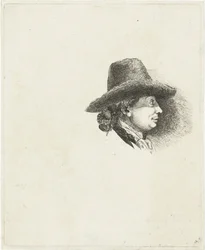 Studienblatt mit Porträts von Louis Bernard Coclers und seiner Familie