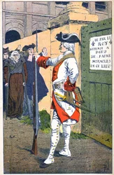 Schließung des Friedhofs von Saint Medard in Paris 1732