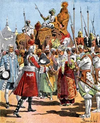 Dumas empfängt die Witwe von Dost Ali Khan