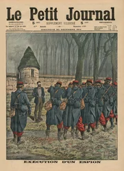 Hinrichtung eines Spions, Titelbildillustration aus 