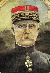 Erster Weltkrieg: Porträt von General Petain, Befehlshaber der Armee in Verdun 1916. Illustration des 20. Jahrhunderts