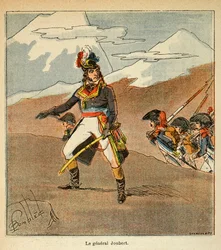 Illustration aus dem Buch „The Memorial of Saint Helene“ von Graf Emmanuel de Las Cases: Porträt von General Joubert