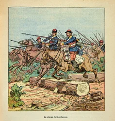 Die Armee der Loire von Eugene Sergent, illustriert von Louis Bombled (Deutsch-Französischer Krieg; Feldzug von 1870-1871): Schlacht von Ladon am 22. November