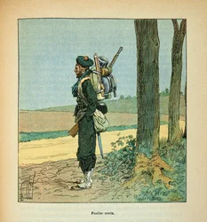 Die Armee der Loire von Eugene Sergent, bekannt als Grenest, illustriert von Louis Bombled (Deutsch-Französischer Krieg; Feldzug von 1870-1871): Marine-Füsilier 1870