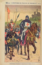 Die Abreise zu den Kreuzzügen, Illustration aus 