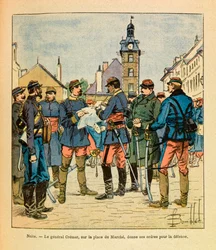 Die Ost-Armee von Eugene Sergeant, illustriert von Louis Bombled: Schlacht von Nuits Saint Georges