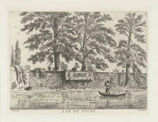 Gespräch über die Gartenmauer (An der Vecht)