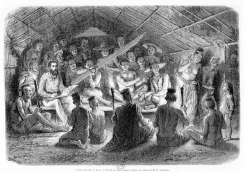 Musikalischer Abend in Laos, 1867