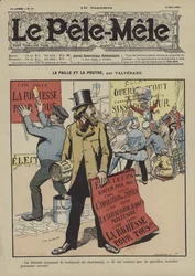 La paille et la poutre. Illustration für Le Pele-Mele