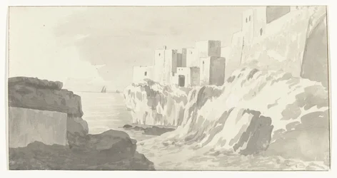 Ansicht von Polignano (Voyage en Italie, en Sicile et à Malte - 1778)