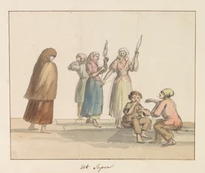 Tracht der Insel Gozo (Voyage en Italie, en Sicile et à Malte - 1778)