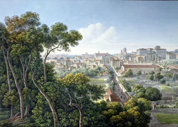 Ansicht des Viminalhügels, Rom, ca. 1800