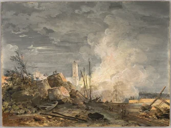 Feuer im Hafen