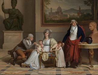 Die Familie von André-François, Graf Miot de Melito, (1762-1841) Konsul von Frankreich, akkreditiert in Florenz