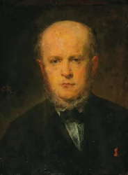 Porträt von Adolph Menzel, 1815-1905, 1867