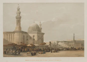 Ägypten und Nubien, Band III: Moschee des Sultans Hassan, vom großen Platz von Rameyleh