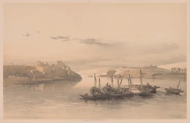 Ägypten und Nubien: Band II - Nr. 28, Gesamtansicht von Assuan und der Insel Elephantine