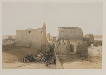 Ägypten und Nubien, Band II: Haupteingang zum Tempel von Luxor