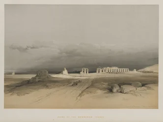 Ägypten und Nubien, Band II: Ruinen des Memnoniums, Theben, 1847