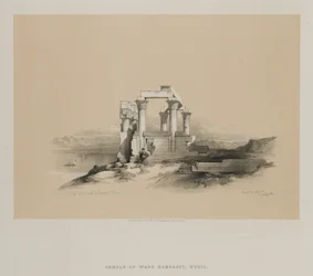 Ägypten und Nubien, Band II: Ruinen des Tempels von Kardeseh, Nubien, 1848