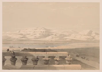 Ägypten und Nubien: Band I - Nr. 30, Libysche Gebirgskette vom Tempel von Luxor