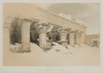 Ägypten und Nubien, Band I: Portikus des Tempels von Edfou, Oberägypten